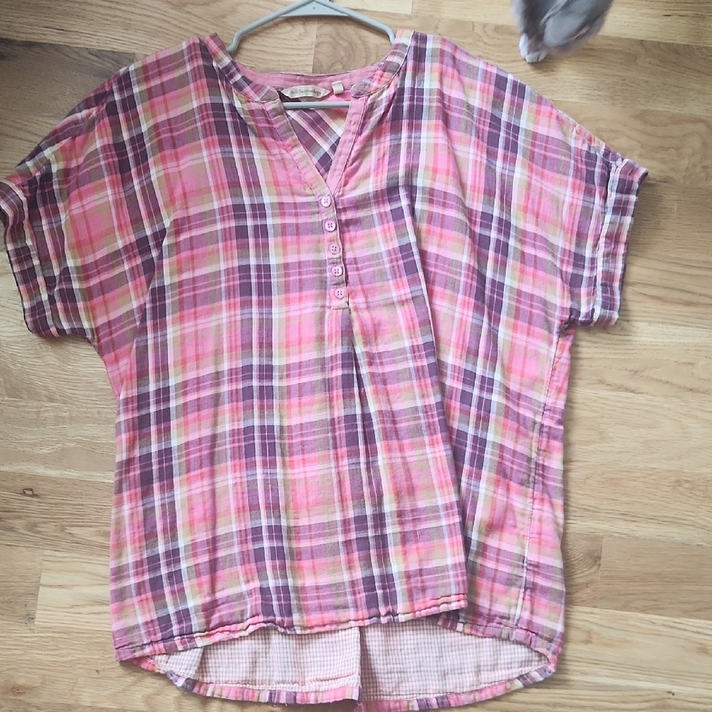 Plaid Pink Kids Shirt